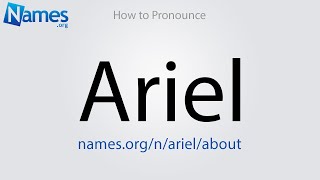 How to Pronounce Ariel [upl. by Mazurek]