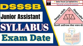 dsssb  Exam Date amp Syllabus 2024  dsssb Vacancy 2024  dsssb Junior Assistant Dass Grade4 Exam [upl. by Attalanta872]