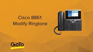 Cisco 8861 Modify Ringtone [upl. by Eenoj967]