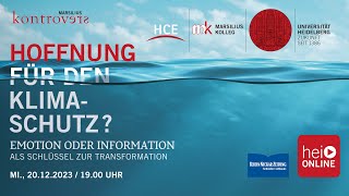 Hoffnung für den Klimaschutz Emotion oder Information als Schlüssel zur Transformation [upl. by Serg780]