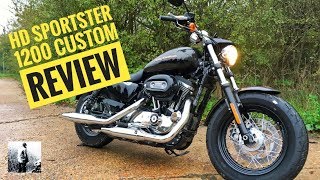 Harley Davidson Sportster 1200 Custom  Review amp Road Test [upl. by Hairam]