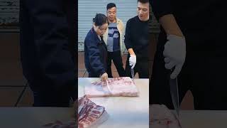 Look at the bodyguards gestures knife butcher meat meatcutter asmr [upl. by Assillam122]