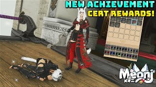 FFXIV New Things To Spend Achievement Certificates On  Emote  Framers Kits  Facewear [upl. by Mariand]