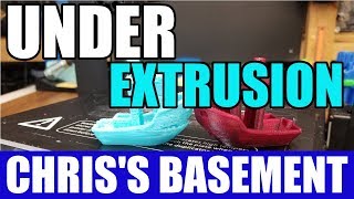 Under Extrusion  3D Printer Troubleshooting  Chriss Basement [upl. by Mikkanen]