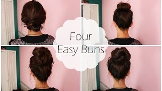 4 Easy Buns  Shawna [upl. by Nosmirc]