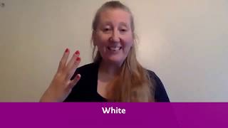 Lesson 3  British Sign Language for colours England [upl. by Britney891]