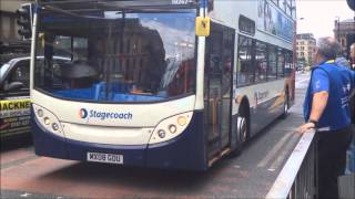 Buses at Piccadilly Gardens Manchester  30062014 [upl. by Waltner]