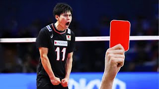 Craziest RedYellow Cards by Famous Volleyball Players HD [upl. by Yevoc]