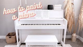 HOW TO PAINT A PIANO  DIY  HEATHER FERN [upl. by Ahael]