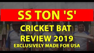 SS TON S Cricket Bats Review in 2019 exclusively made for USA  Cricket Store Online [upl. by Ahoufe]