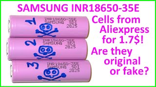 Testing of Samsung INR1865035E cells from Aliexpress Mesuring of Capacity ESR amp Cycle life [upl. by Ingar]