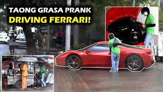 Taong grasa prank quotDriving Ferrari 🏎quot  Homeless Rich Kid  nagulat sila 😱 [upl. by Tersina]