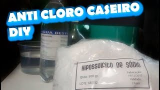 Química do aquário  Anticloro caseiro  DIY [upl. by Anitnamaid]