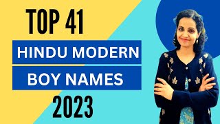 Top 41 Hindu Baby Boy Names  Latest Hindu Baby Boy Names 2023 [upl. by Nalloh]