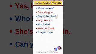 Simple English Questions for Daily Practice  Easy Conversation Speak English Fluently shorts [upl. by Savell]