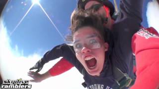 Funniest Tandem Skydive Video of all Time  Skydive Ramblers [upl. by Tryck447]