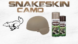 How To Spray Paint Helmet Snakeskin Camo [upl. by Schouten]