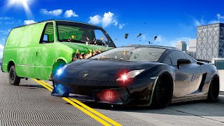 Undercover Lamborghini Police Chase BeamNG [upl. by Nylatsyrc990]