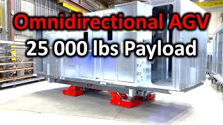 Omnidirectional AGV  Heavy Payload  HVAC Industry [upl. by Wagstaff]