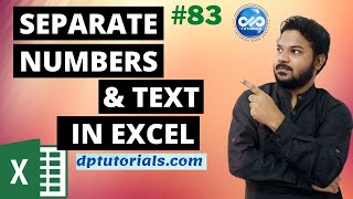 How To Separate Numbers From Text In Excel  Excel Tips amp Tricks  dptutorials [upl. by Adoh3]