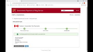 How to pay Corporation tax instalments to CRA through Online Banking [upl. by Nhguavad]