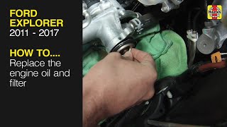 How to replace the Thermostat on your Ford Explorer 2011  2017 [upl. by Amehsyt]