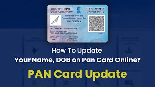 How to do PAN Card correction online  PAN Card Name DOB Father Name Online Correction [upl. by Lebam692]