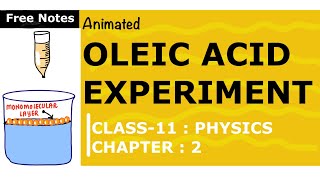 Estimation of size of molecules oleic acid  Knowit [upl. by Aehc]