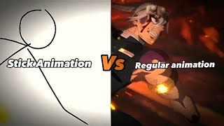 Uzui Vs Gyutaro  Stickman Comparison [upl. by Addia]