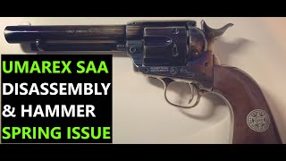 Umarex SAA disassembly and hammer spring issue [upl. by Schonthal]