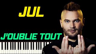 JUL  JOUBLIE TOUT  PIANO TUTORIEL [upl. by Nobile]