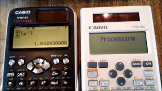 Speed Test Casio fx991EX Classwiz vs Canon F792SGA [upl. by Gleich]