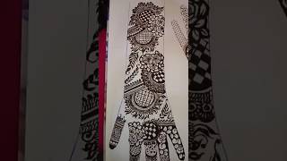 Stylish and beautiful front hand bridal mhendi design letest mhendi design viralvideo shorts art [upl. by Stulin785]