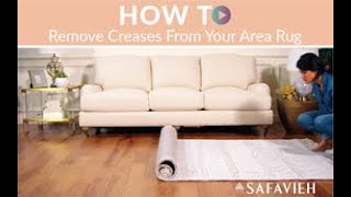 How to Straighten an Area Rug  Safavieh [upl. by Horton182]