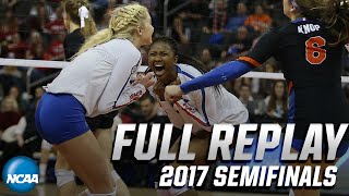 Florida vs Stanford 2017 NCAA womens volleyball semifinals  FULL REPLAY [upl. by Eycal166]