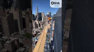 Scaffold Safety at Heights Safety Harness vs No Harness OSHA Fall scaffold constructionsafety [upl. by Nowujalo32]