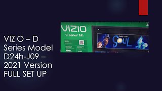 VIZIO Smart TV Smartcast D Series Version 2021  Step by Step  FULL SET Up  Model D24hJ09 [upl. by Ociral]