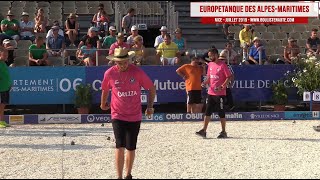 32ème BONETTO vs ESPAGNE  Europétanque des AlpesMaritimes 2019 [upl. by Abroms321]