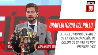 IMPERDIBLE EDITORIAL del Pollo Vignolo tras el título de Colón [upl. by Trixie]