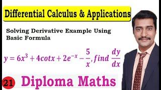 Solving Derivative Example Using Basic Formula [upl. by Aihtiekal]