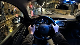 Opel Corsa e electric 136HP  Night POV Test Drive [upl. by Shaia]