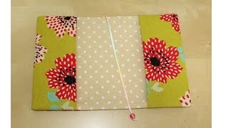 DIY 簡単ブックカバーの作り方（文庫本）easy book cover tutorial [upl. by Strenta650]