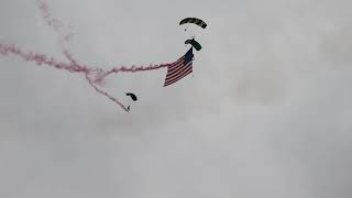 2022 Greenwood Lake Airshow  Flag Jump Opening Ceremony [upl. by Laius]