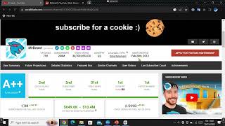 How to find a YouTubers income per month  Social Blade [upl. by Belda763]