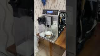 Latte on naked Delonghi Autentica coffee machine [upl. by Dnaltiak297]