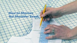 J Stern Designs l Quick Tip How to Shorten the Shoulder Seam [upl. by Niwde]