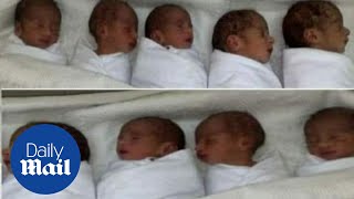 Couple give first interview after giving birth to record nonuplets [upl. by Nathanson673]