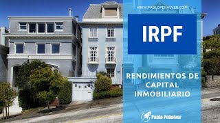 Rendimientos de capital inmobiliario [upl. by Apollo]