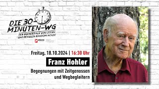 Franz Hohler Begegnungen mit Zeitgenossen und Wegbegleitern  30MinutenWG  Buchmesse 2024 [upl. by Lubbi]