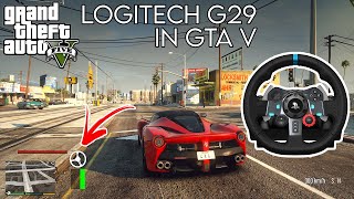 HOW TO USE A STEERING WHEEL IN GTA V  Logitech G29  Manual Transmission Mod [upl. by Thrasher]